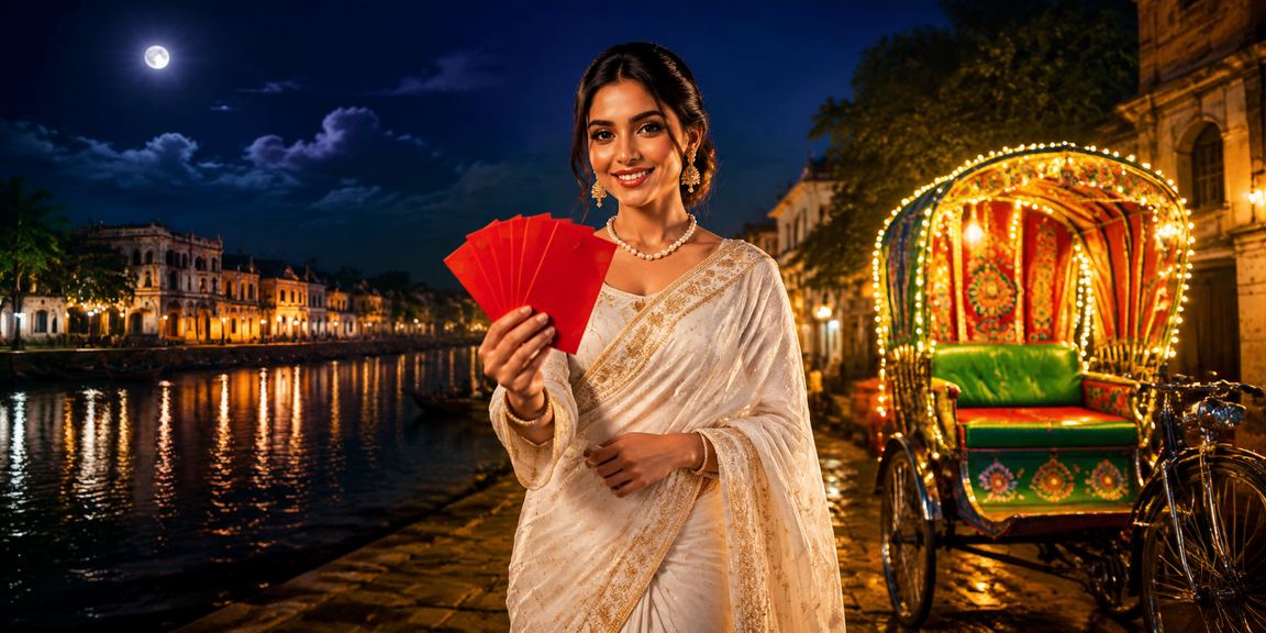 ঢাকায় রিকশার পাশে বোনাস উদযাপন